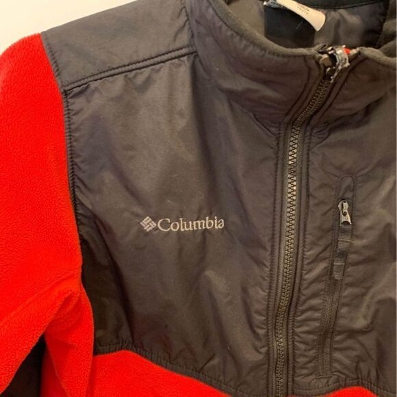 Columbia fleece jacket. Full zip. Size youth 14/16. Red/black. New condi… - Picture 2 of 8